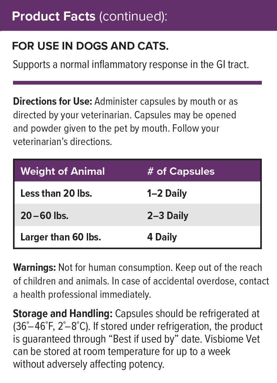 Visbiome Vet - Capsules - 2 Pack