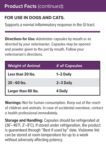 Visbiome Vet - Capsules - 2 Pack