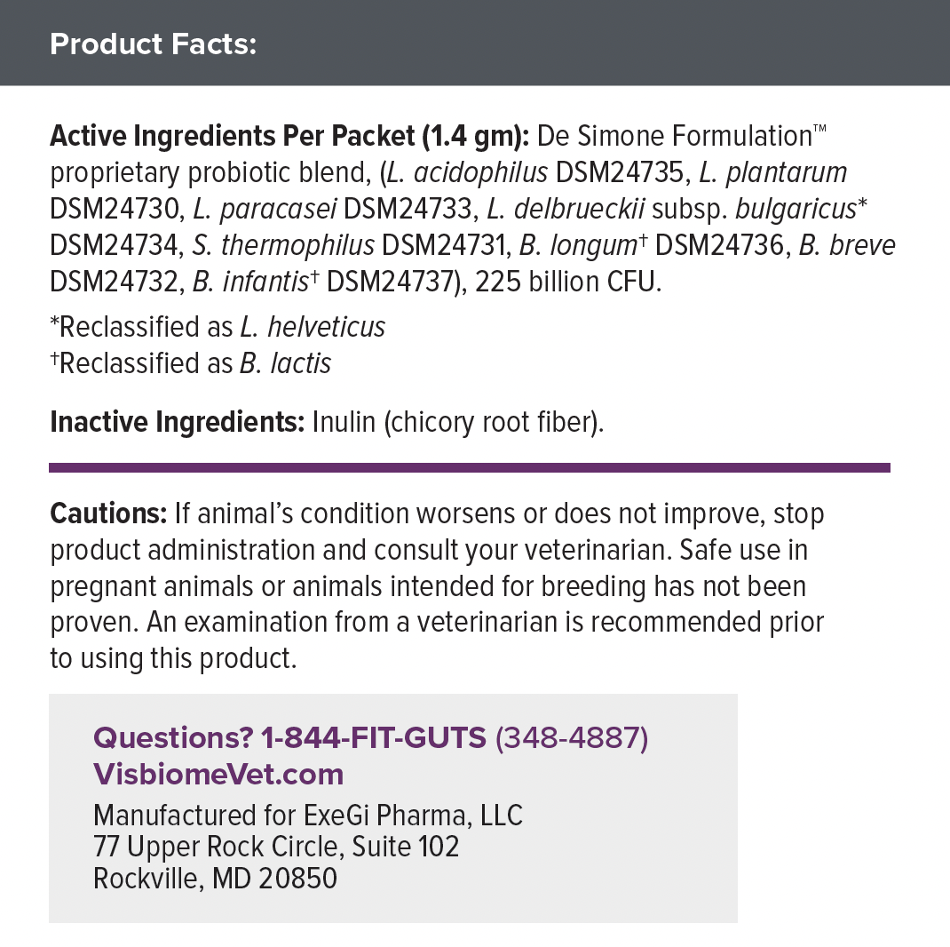 Visbiome Vet - Packets - 2 Pack