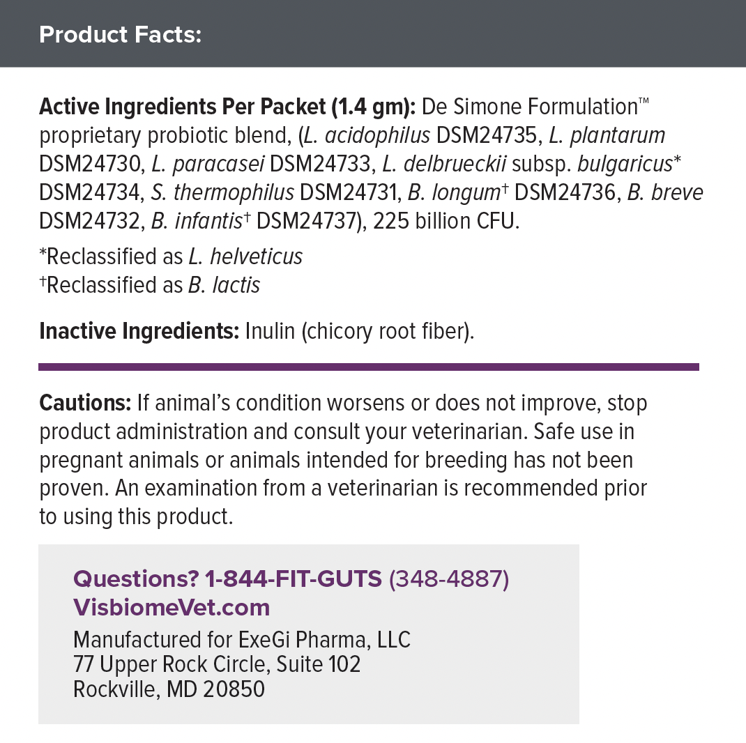 Visbiome Vet - Packets