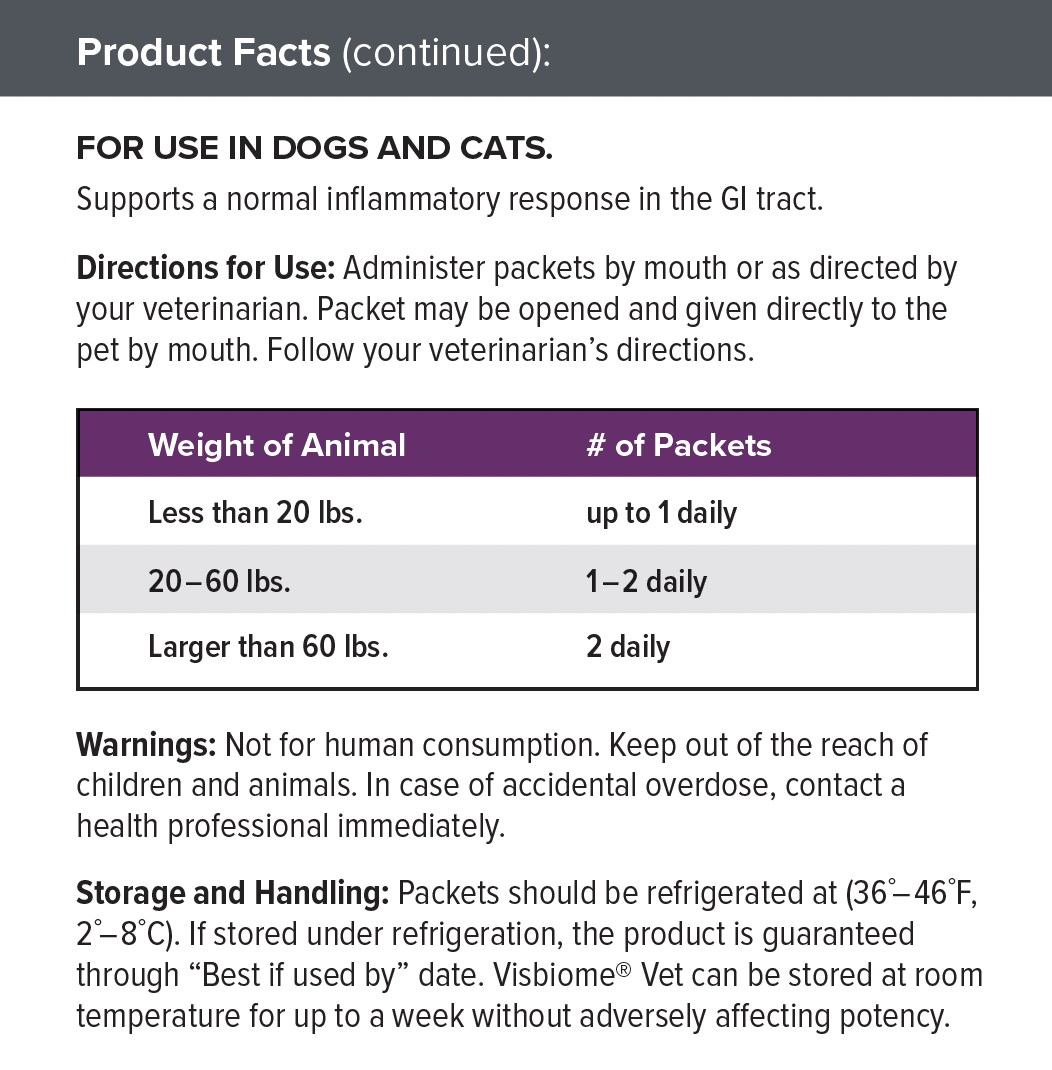 Visbiome Vet - Packets