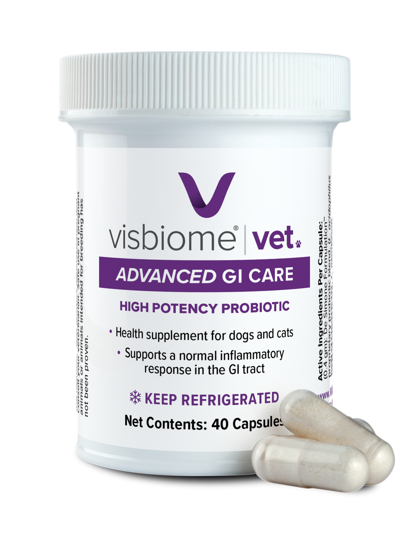 Visbiome Vet - Capsules - 4 Pack