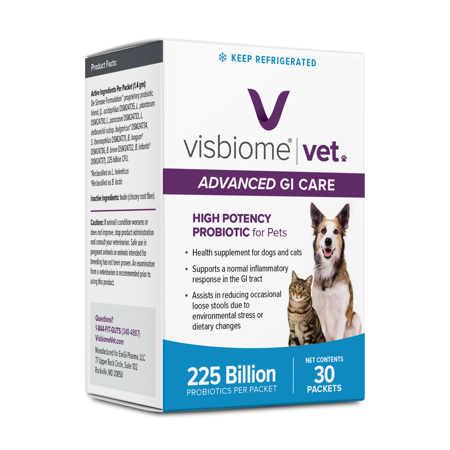Visbiome Vet Advanced GI Care - 225 Billion CFU Packets