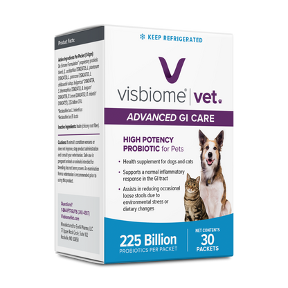 Visbiome Vet Advanced GI Care - 225 Billion CFU Packets